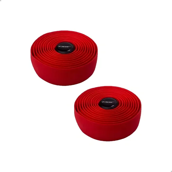 Par Fita De Guidão Speed Em Eva Super Macia Confortável Tsw Cor Vermelho Foto 1