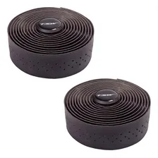 Par Fita Para Guidão Bike Speed Road Microfibra Furada Tsw Cor Preto Foto mini 3