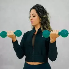 Par Halter Peso Academia Musculação Emborrachado 1kg Foto mini  2