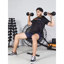 Par Halteres 4kg + Par Halteres 6kg Emborrachado Cor Preto Foto mini  3