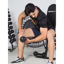 Par Halteres 4kg + Par Halteres 6kg Emborrachado Cor Preto Foto mini  2