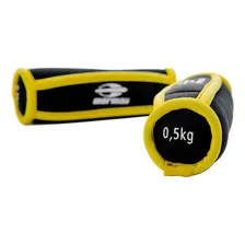 Par Halteres Neoprene 0,5 Kg Cada Exercícios Mormaii 446300 Cor Preto/amarelo Foto mini 4