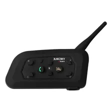 Par Intercomunicador Capacete Moto Bluetooth V6 Foto mini 4