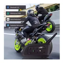 Par Intercomunicador Capacete Moto V6 1200m Radio Comunicado Interphone Intercom V6 Preto Foto mini 3