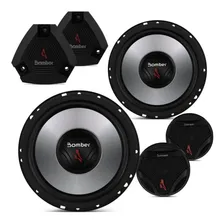 Par Kit Two Way 2 Vias 6 Pol + Tweeters Bomber Upgrade 400w Cor Cinza Foto mini 2