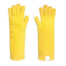 Par Luva Térmica Alta Temperatura 250 Graus Aramida 40 Cm Cor Amarelo Foto mini 1