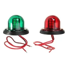Par Luz Navegação Bombordo Boreste Inox 12v Verde Vermelha Foto mini 4