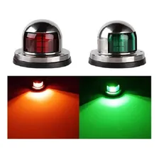 Par Luz Navegação Bombordo Boreste Inox 12v Verde Vermelha Foto mini 2
