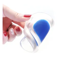 Par Meia Palmilha Silicone Gel Ortopédica Calcanhar Esporão Foto mini 4