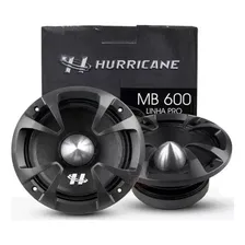 Par Midbass Hurricane 6 Polegada 500wrms Pro Mb600-8ohms Cor Preto Foto mini 4