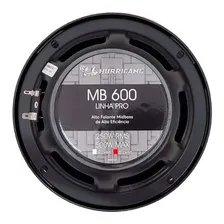 Par Midbass Hurricane 6 Polegada 500wrms Pro Mb600-8ohms Cor Preto Foto mini 3