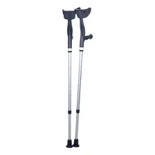 Par Muleta Canadense Fixa AlumĂnio Regulável 130 Kg Mercur Cor Preta Foto mini 1