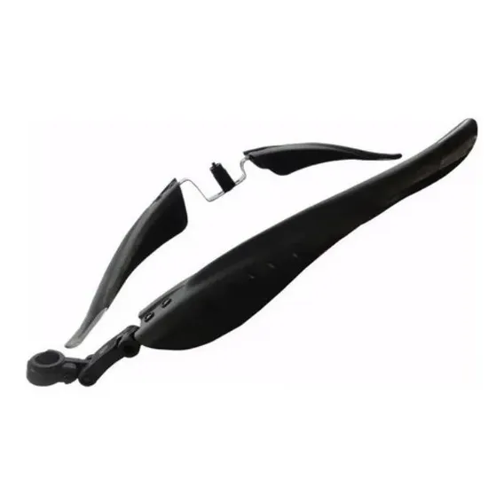 Par Paralama Bike Bicicleta Nylon Aro 26 E 29 Mtb 3 Peças Cor Preto Foto 1