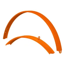 Par Paralama Dianteiro Traseiro Sueco Bicicletas Aro 26 Cor Laranja Foto  mini 1