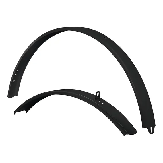 Par Paralama Dianteiro Traseiro Sueco Bicicletas Aro 26 Cor Preto Foto 1