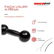 Par Pesos Halter Peso 3 Kg Cada Emborrachado Treino C/ 2 Un Cor Preto Foto mini 4