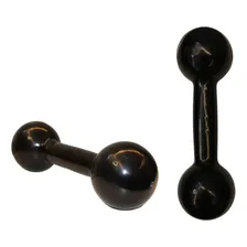 Par Pesos Halter Peso 3 Kg Cada Emborrachado Treino C/ 2 Un Cor Preto Foto mini 3