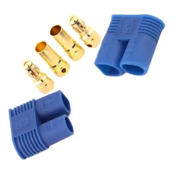 Par Plug Conector Ec3 Macho Femea - Automodelo Aeromodelo Foto 1