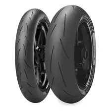 Par Pneu 120/70-17 + 180/55-17 Metzeler Racetec K3 RR uso em estradas e pista track day propciona pilotagem esportiva segura alta aderencia motos Triumph Daytona street triple Zx6R R6 CBR600RR GSXR Foto mini 2