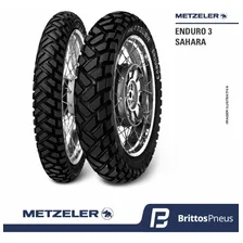 Par Pneu 90/90-21 E 140/80-17 Enduro 3 Xt660falcon- Metzeler Foto mini 2