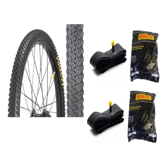 Par Pneu Aro 29 Pirelli Scorpion + 2 Câmaras Pirelli Foto 1