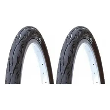 Par Pneu Bicicleta Slick Aro 26 Kenda Flame Foto mini 1