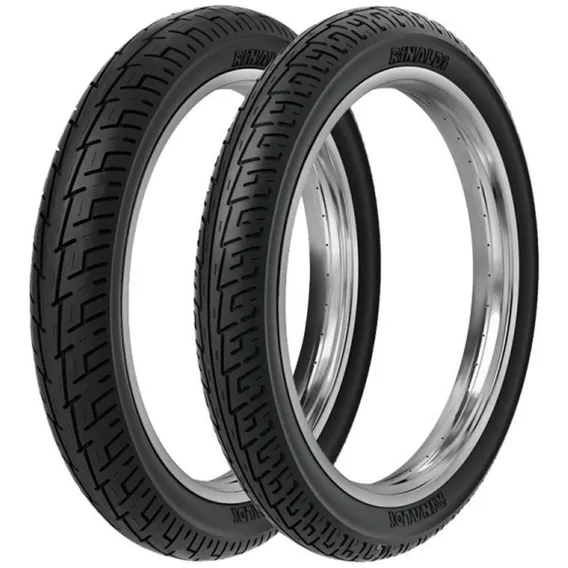 Par Pneu Bis Pop Biz 60/100-17 + 80/100-14 Bs32 Rinaldi Foto 1