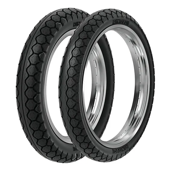 Par Pneu Biz 125 Pop 110i 250-17 + 80/100-14 Pd29 Rinaldi Foto 1