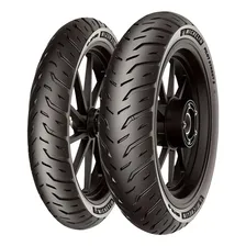 Par Pneu Honda Biz 125 80/100-14 + 60/100-17 Michelin Foto mini 2