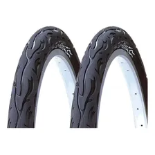Par Pneu Kenda Flame 26 Balão Slick Bike Foto mini 1