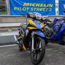 Par Pneu Moto 80/90-17 + 110/80-14 Pilot Street 2 Michelin Foto mini 2