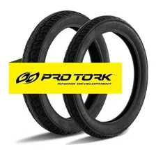Par Pneu Moto Honda Biz 100 110 125 Pop 100 110 Pro Tork Traseiro 80 /100-14 e Dianteiro 2.50/17 Foto  mini 1