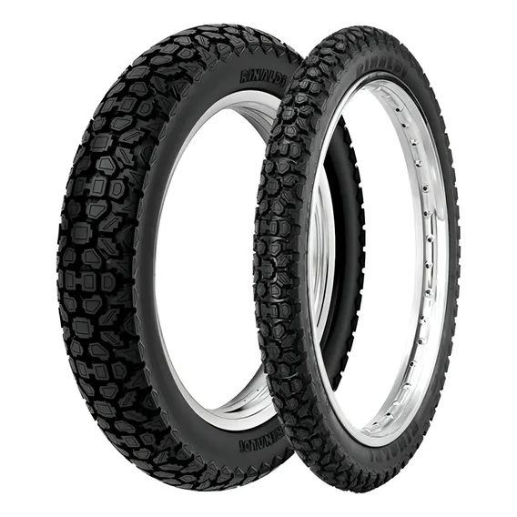 Par Pneu Nx4 Falcon Xlx 250 R 300-21 + 460-17 Wh21 Rinaldi Foto 1