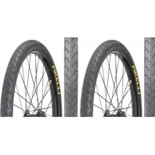 Par Pneu Pirelli Aro 26 Slick Phantom Street Preto Bike Foto mini 1