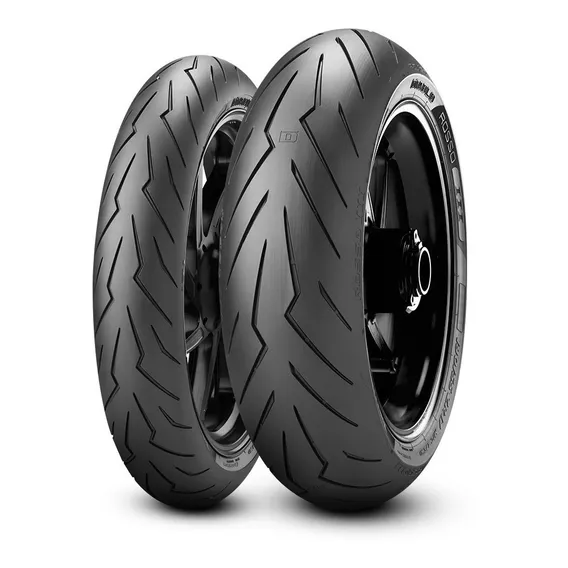 Par Pneu Pirelli Rosso 3 120 70 17 + 240 45 17 Ducati Diavel Foto 1