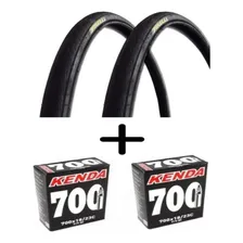 Par Pneu Speed 700x25 Pirelli Tornado Alfa + 2 Câmaras Kend Foto mini 1