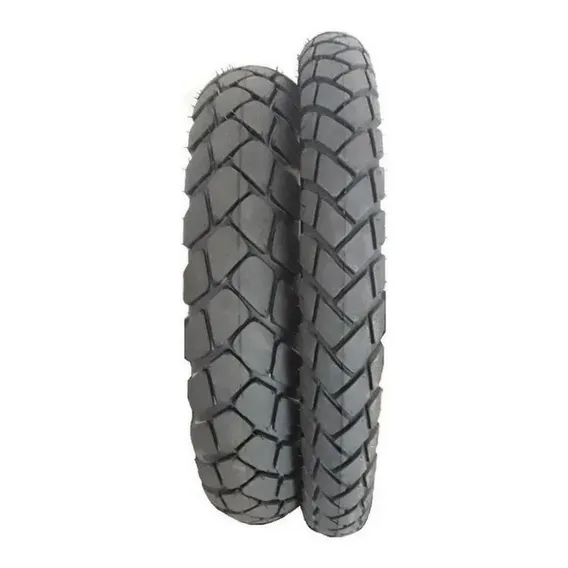 Par Pneu Technic 130/80-17 + 90/90-21 T&C Plus Falcon Xt660 Foto 1