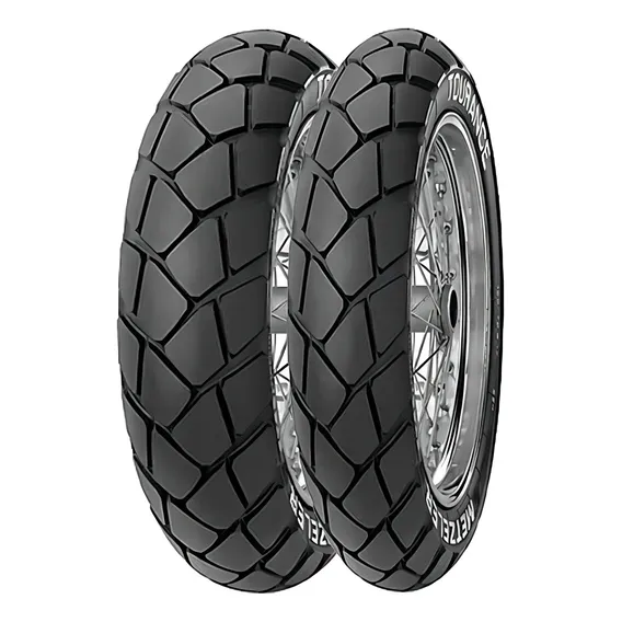 Par Pneu Transalp 130/80-17 + 100/90-19 Tt Tourance Metzeler Foto 1