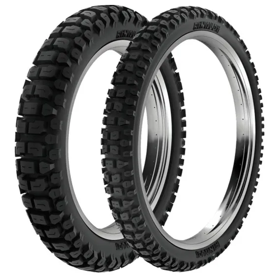 Par Pneu Xr200 Xl Xtz 125 110/80-18 + 80/90-21 Rt36 Rinaldi Foto 1