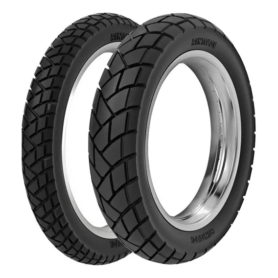 Par Pneu Xre 190 Bros 150 120/90-17 + 90/90-19 R34 Rinaldi Foto 1