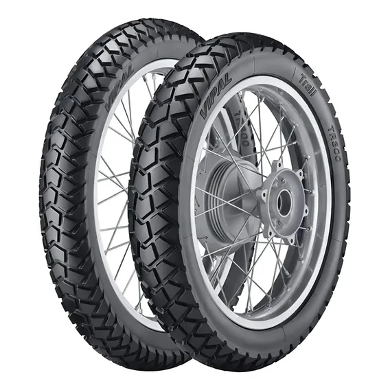 Par Pneu Xtz 125 Xr 200 R 110/80-18 + 80/90-21 Tr300 Vipal Foto 1