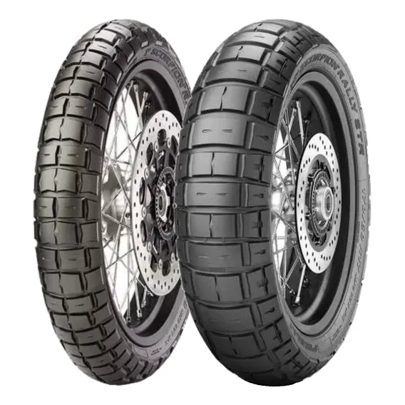 Par Pneus 90/90-21 + 150/70-17 Scorpion Rally Str Pirelli Foto 1