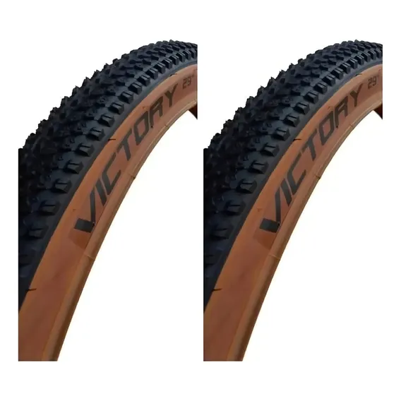 Par Pneus Chaoyang Victory Banda Leve Mtb Aro 29 Marrom Cor Preto Foto 1