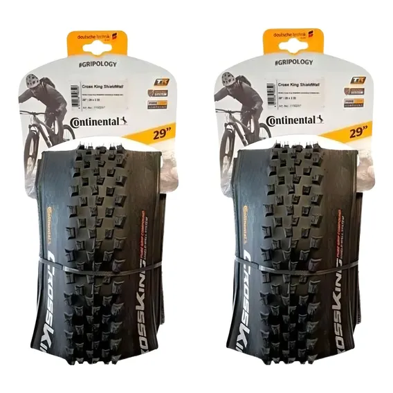 Par Pneus Continental Cross King 29x2.3 Performance Tubeless Cor Preto Foto 1