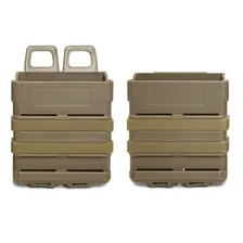 Par Porta Carregador Fuzil 762 Polímero Molle Modular Colete Cor Tan Foto mini  3