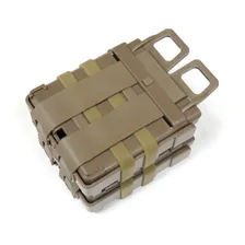 Par Porta Carregador Fuzil 762 Polímero Molle Modular Colete Cor Tan Foto mini  2