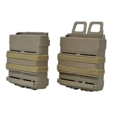 Par Porta Carregador Fuzil 762 Polímero Molle Modular Colete Cor Tan Foto  mini 1