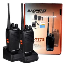 Par Rádios Comunicador Vhf/uhf/fm Baofeng 777s Profissional Bandas De Freqüência 400 A 470 Mhz Cor Preto Foto mini 1