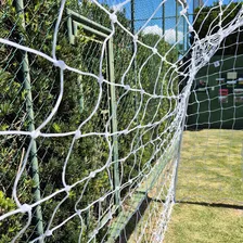 Par Rede Gol Futebol Society Suiço 4mts Fio 4mm Proteção Uv Foto mini 4