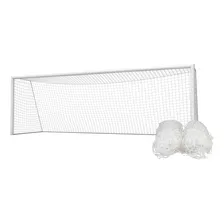 Par Rede Gol Salão Fio 6mm Nylon Com Proteção Uv Foto mini 1